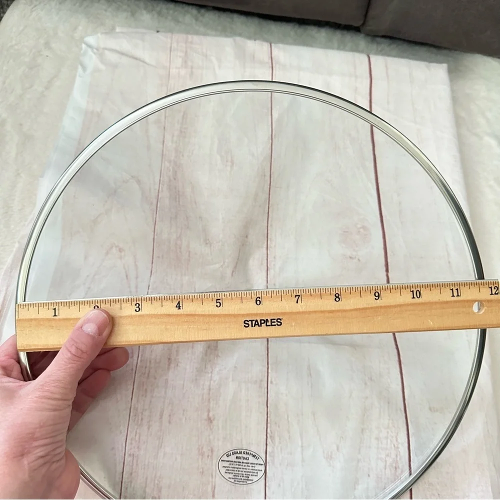 Tempered Glass Lid 11.5” Inner Diameter - Reference Y7F26